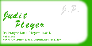 judit pleyer business card
